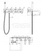 OMNIRES Bateria wannowa 5-otworowa podtynkowa Y czarny Y1237/1BL